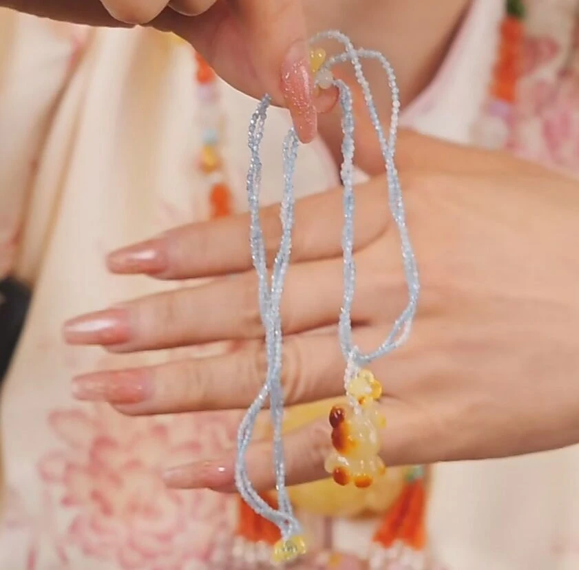 【宇涵珠宝】蜜蜡小熊DIY设计款项链-多样性发