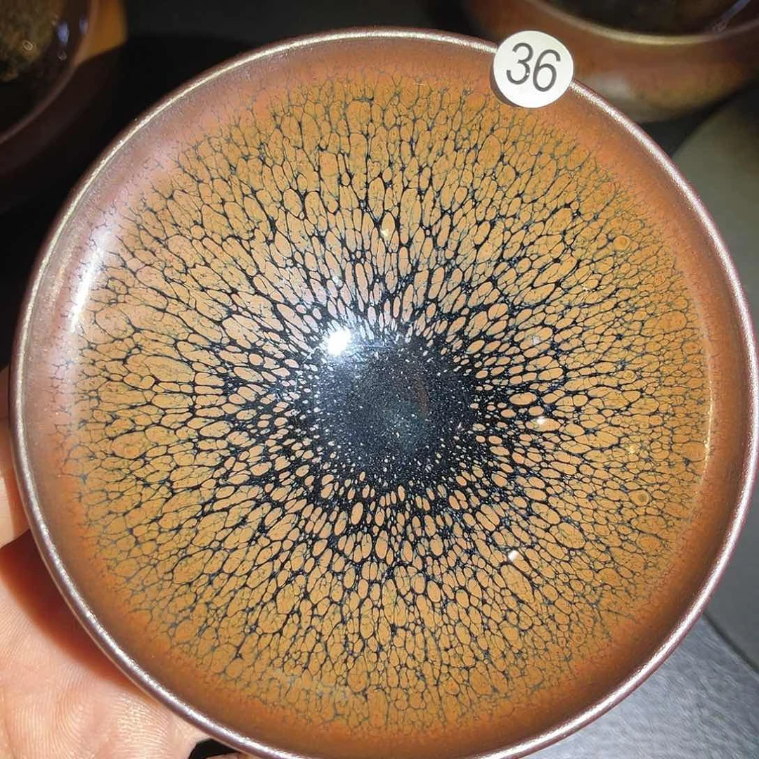 茶盏龙窑柴烧普洱杯鹧鸪斑
