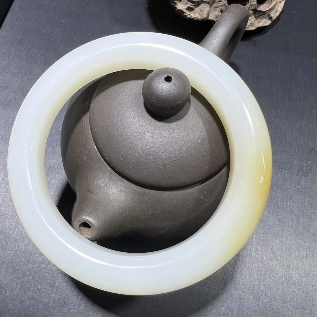 天然和田玉羊脂白玉糖料糖色正圈