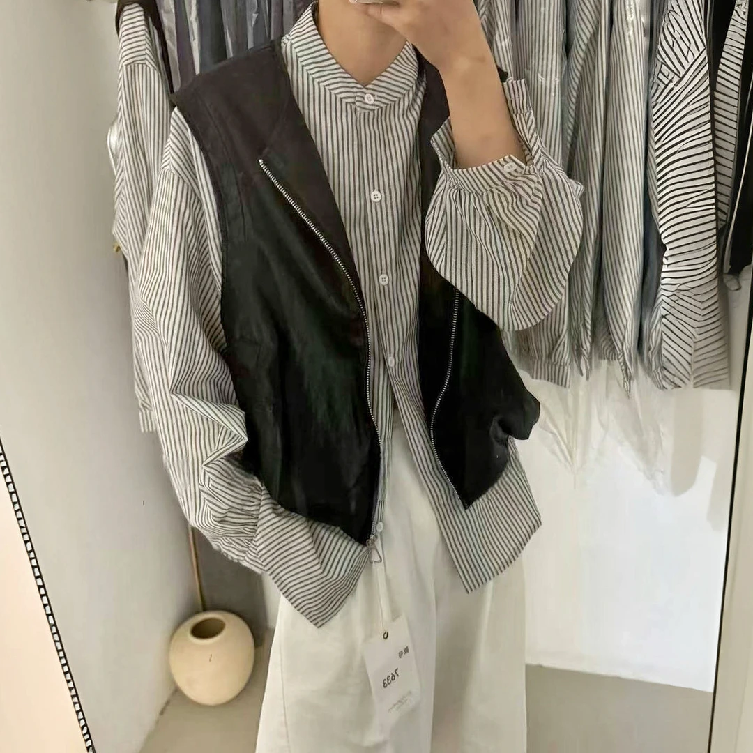 1996 假俩件套 棉麻的呼吸皮革的锋芒——自由与力量一件外套的哲学