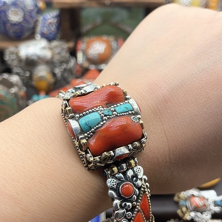 木质925银坤尼泊尔手工制作