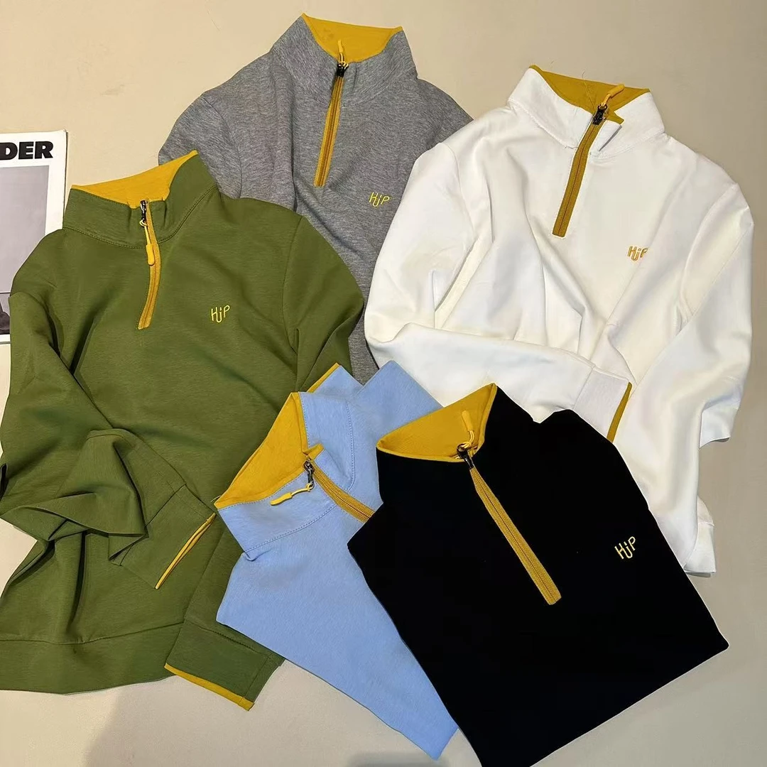 2025春款立领拉链设计感时尚百搭长袖显瘦上衣女 2505