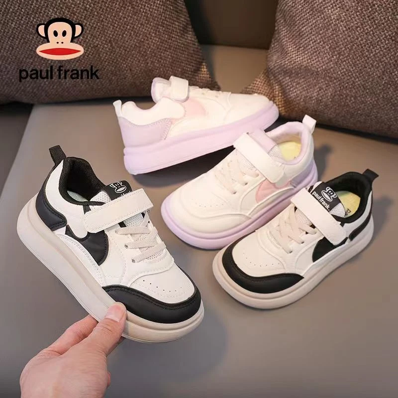 （嘻涵童鞋）20010大嘴猴童鞋2024春季新款儿童百搭防滑软底小白鞋