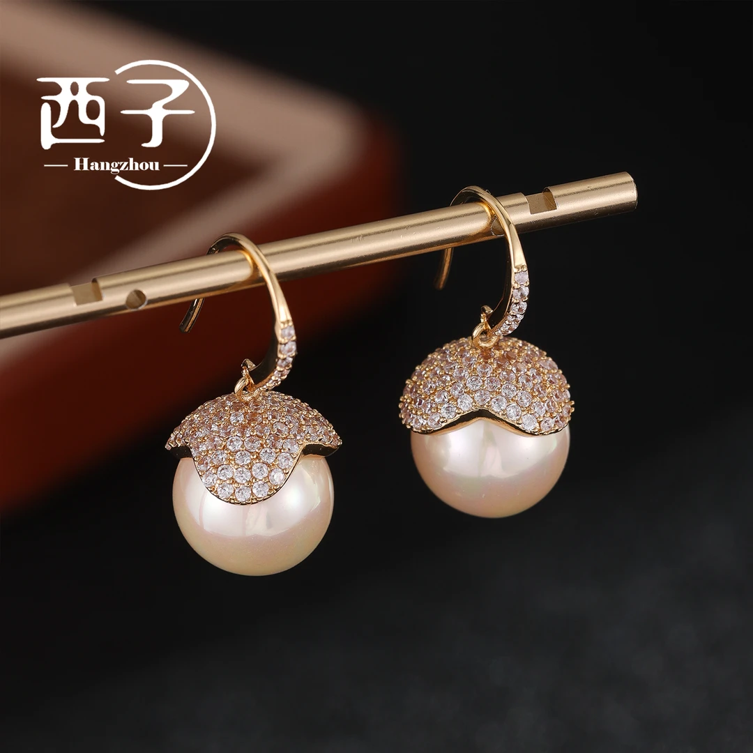 西子饰品镀18K金【硕果累累耳钩】夏天聚会出街度假2025爆款耳钉女