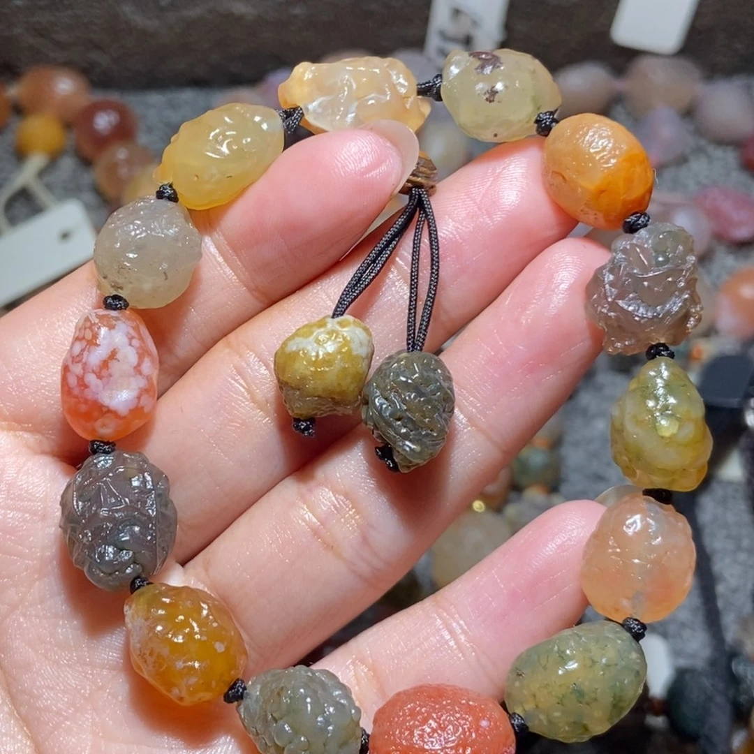未镶嵌玛瑙/玉髓珠宝半成品