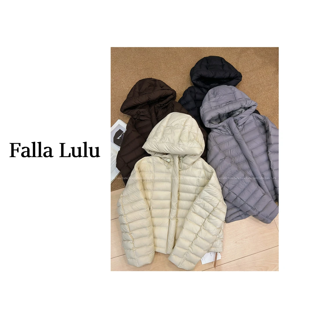 清仓！NO退换显瘦不臃肿/90白鸭绒轻薄排骨短款羽绒服女Y5413