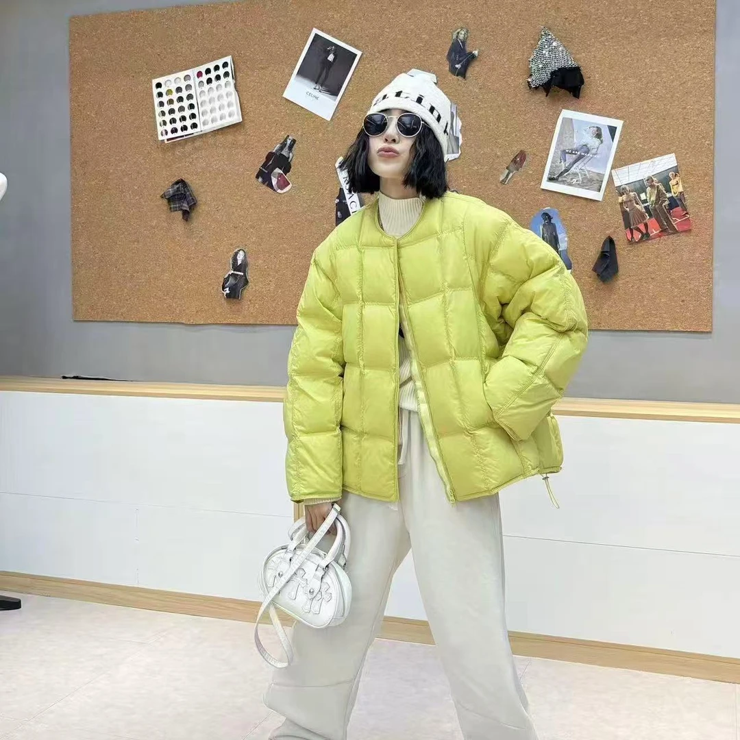 胖胖家*808新款圆领豆腐块加厚保暖高品质棉服