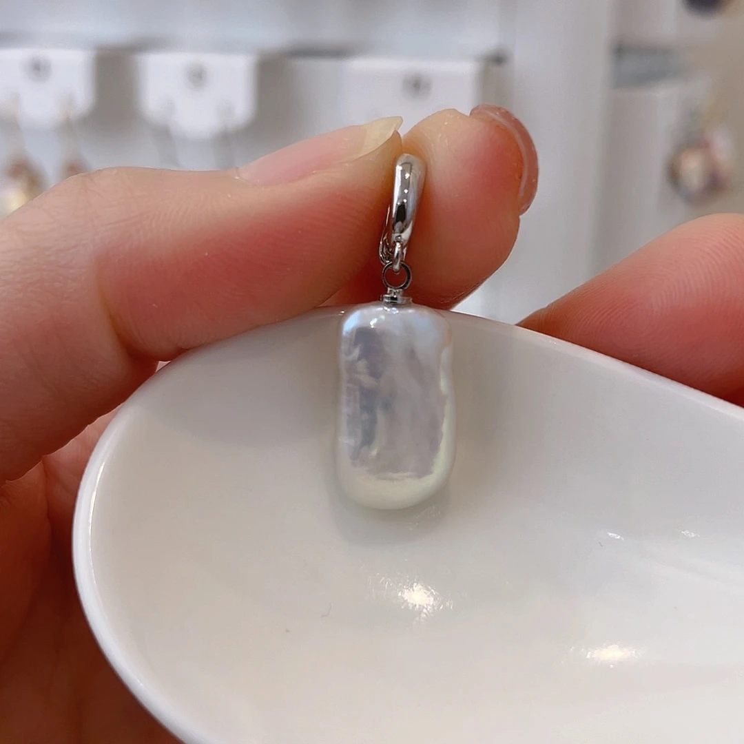 淡水珍珠颈饰银S925镶嵌小*