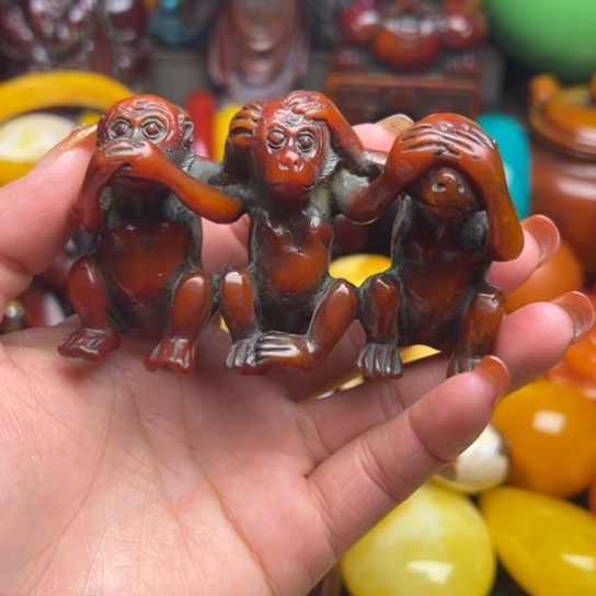 琥珀手串未镶嵌蜜蜡