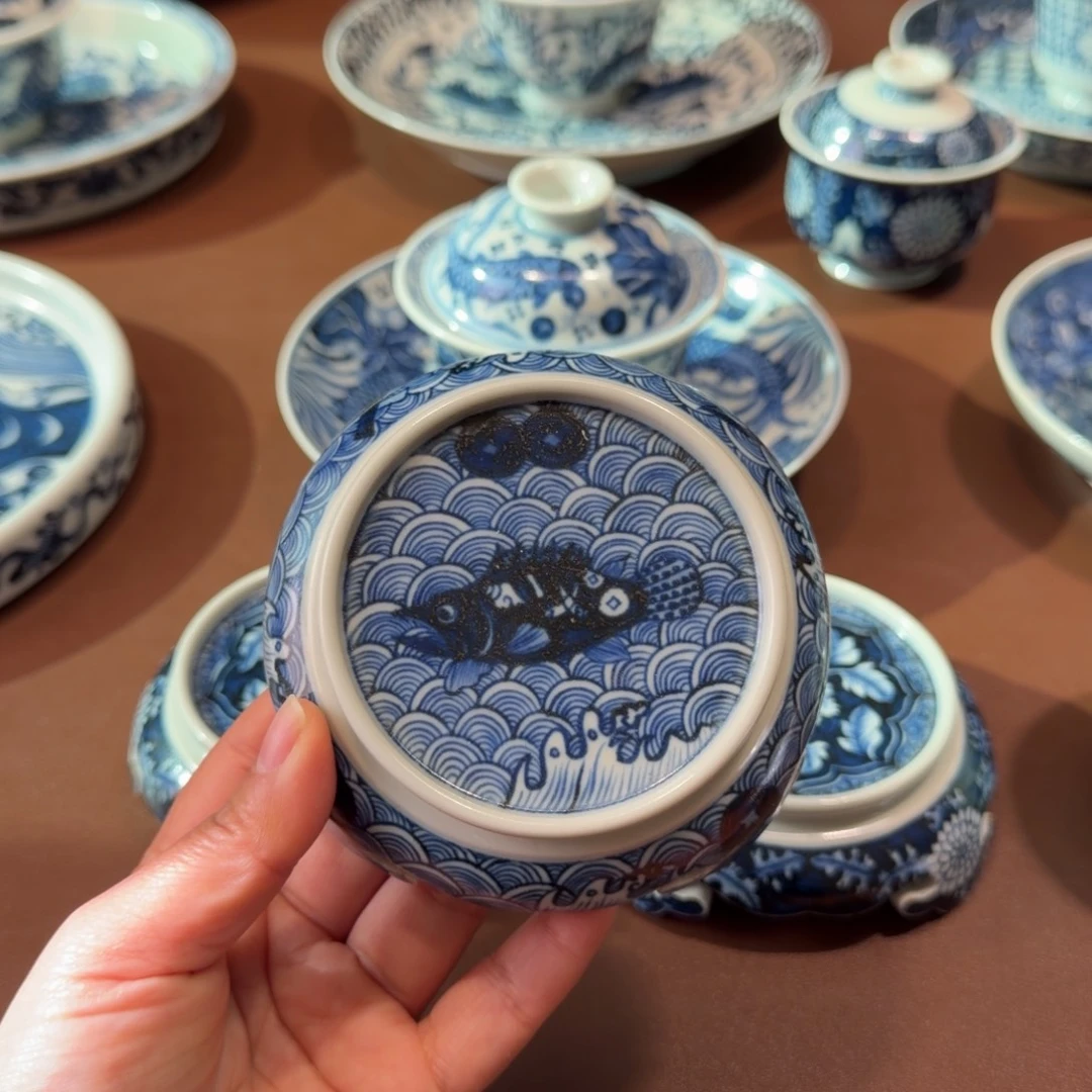 手工手绘茶具盖置福利