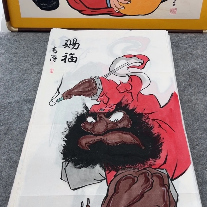 国画手绘禅意画一物一拍