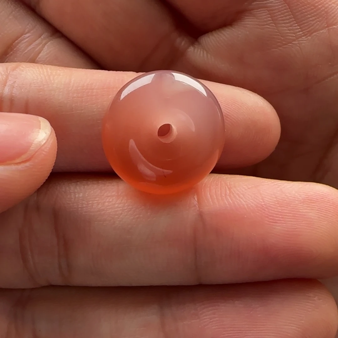 南红玛瑙平安扣未镶嵌