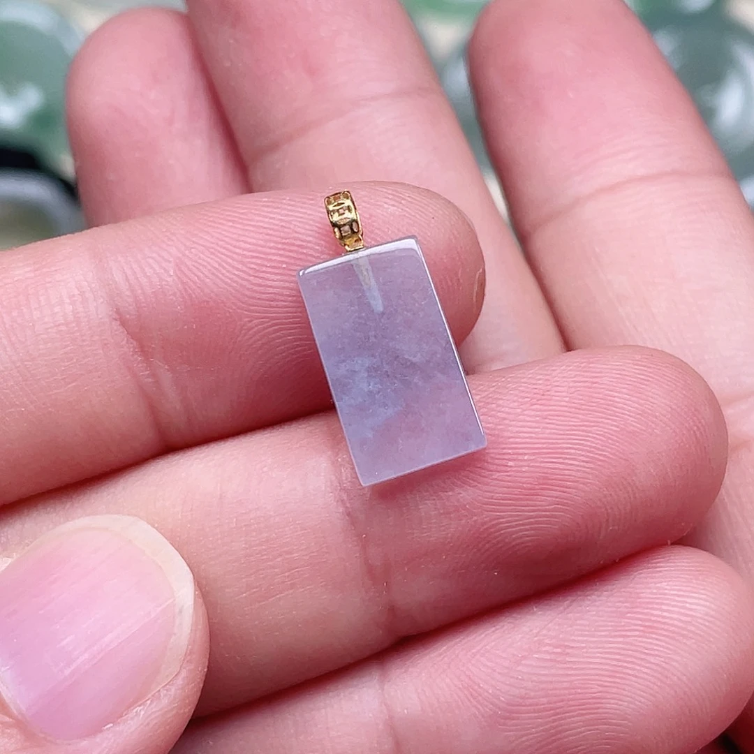 颈饰未镶嵌翡翠无事牌