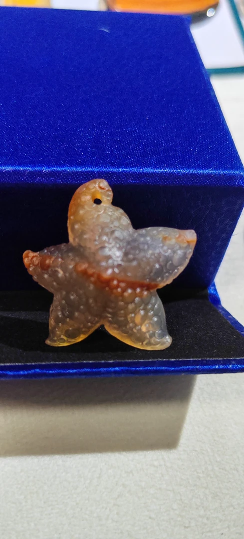 天然玛瑙巧色巧雕小海星