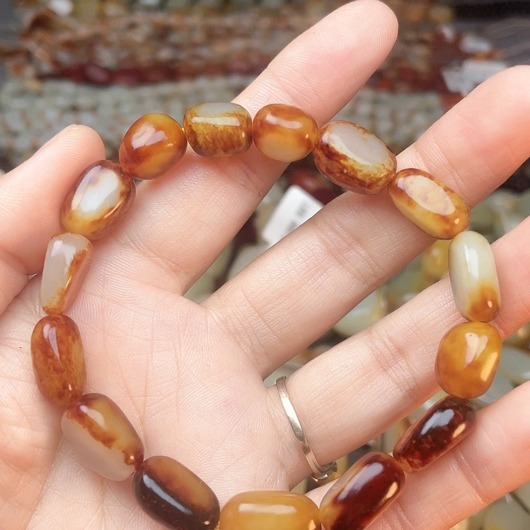 和田玉未镶嵌手链