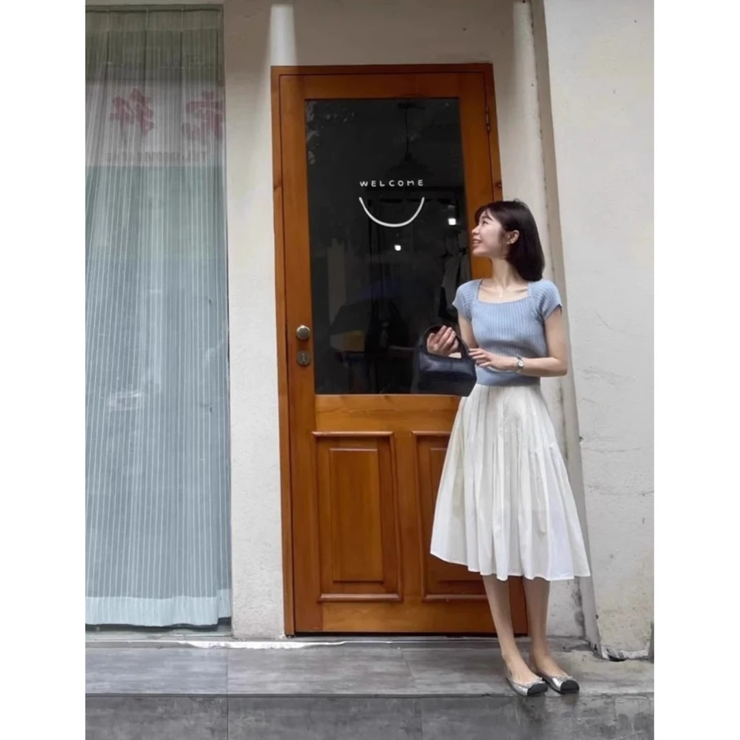 夏季女减龄一整套穿搭清纯甜美多巴胺甜妹风可盐可甜两件套装裙装