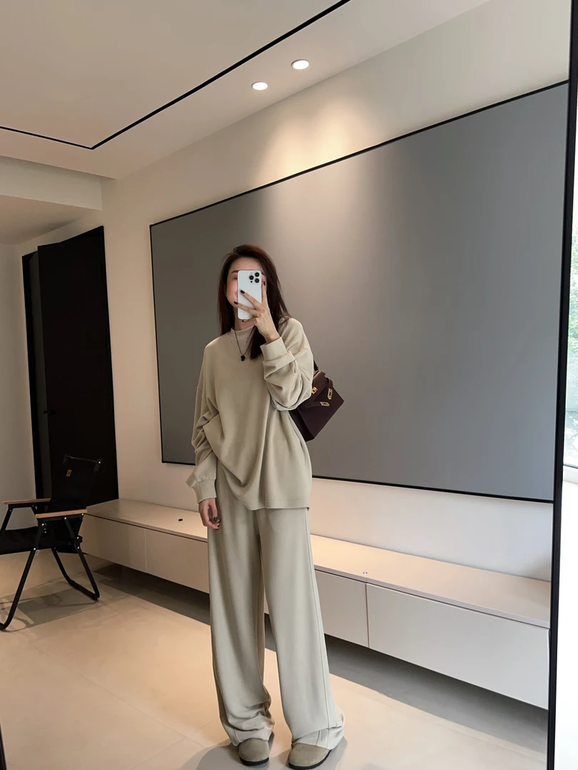 ［IAMMEIYA］-大骨架穿搭 软绵绵 休闲套装1013