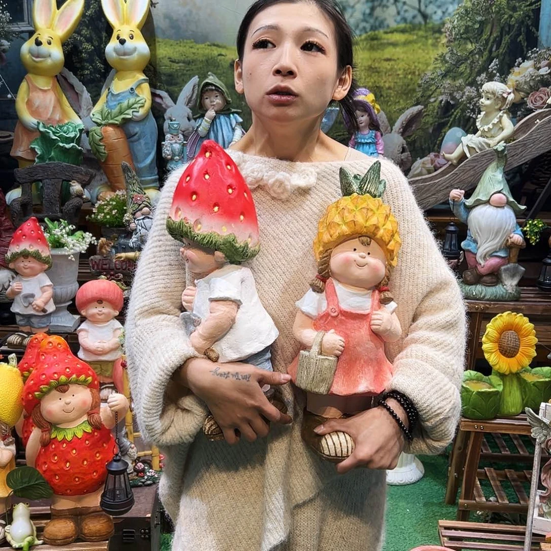 花园摆件红红火火