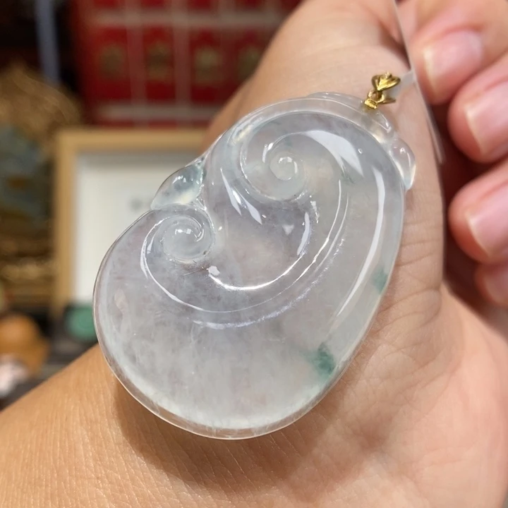【闪购商品】颈饰18K金镶嵌翡翠78