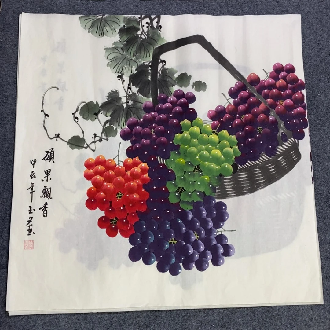 国画尺寸68✖️68四尺斗方手绘
