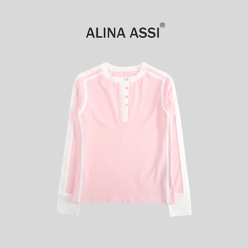 【糯米姐】2025冬季新款显瘦T恤休闲长袖上衣N0290