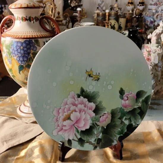 陶瓷赏盘摆件特价出不退换