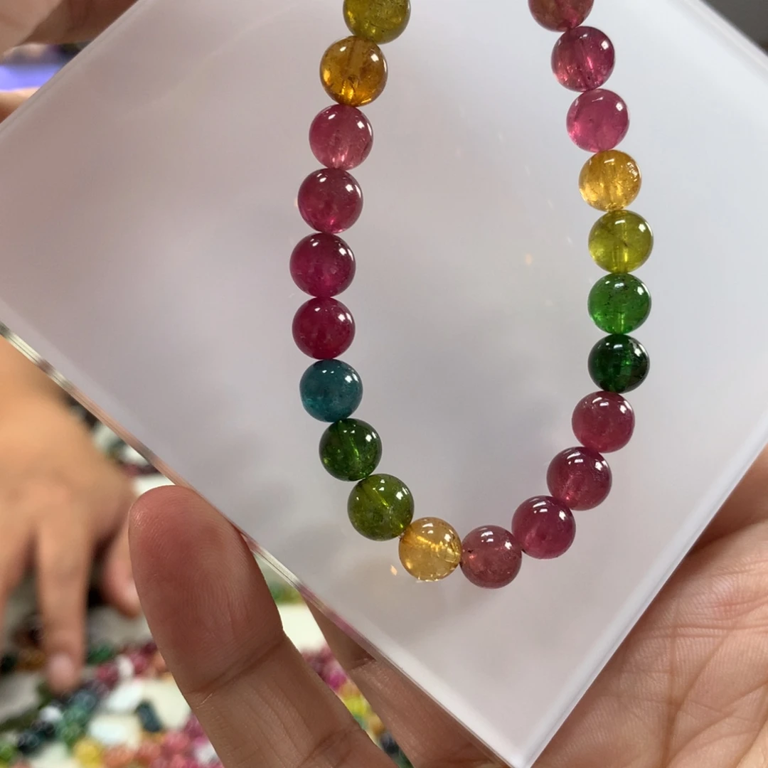 未镶嵌手链碧玺8左右