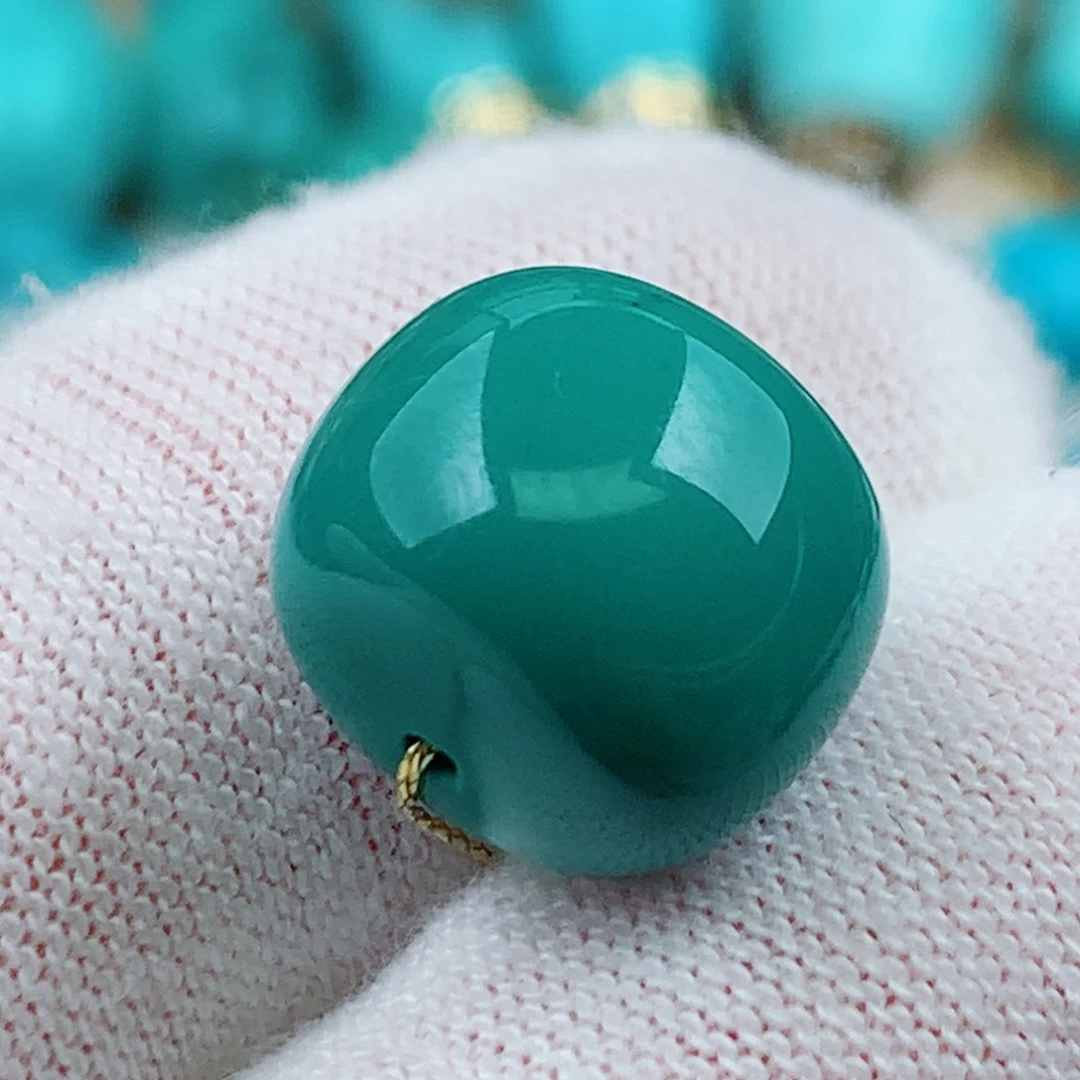未镶嵌绿松石珠宝奇石13mm
