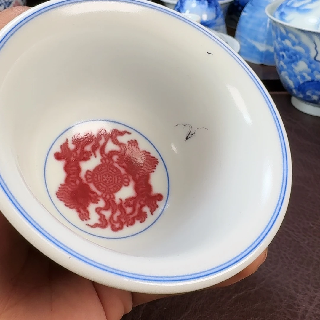 瓷片睡***洋现代景德镇陶瓷手绘茶具