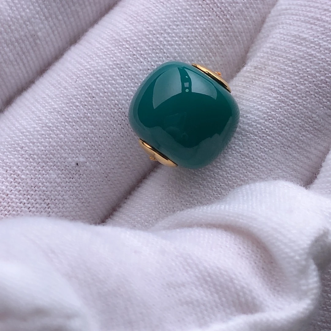 未镶嵌绿松石珠宝奇石11.3*11mm