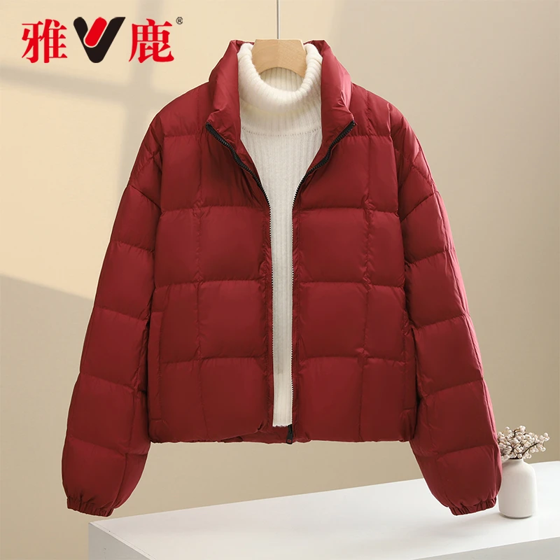 2024年雅鹿冬季加厚短款羽绒女款短款保暖羽绒服百搭YD501Z07080