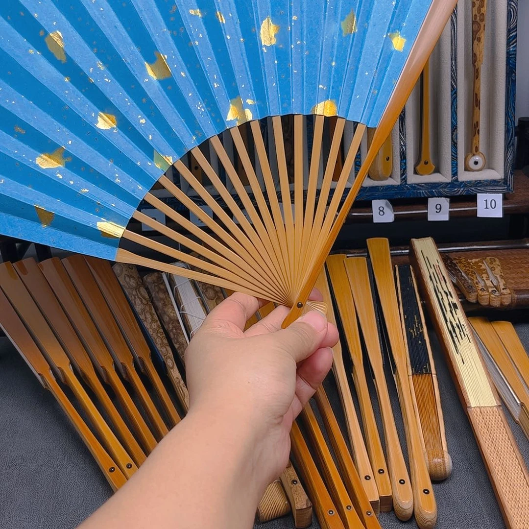 扇子福利款玉竹折扇