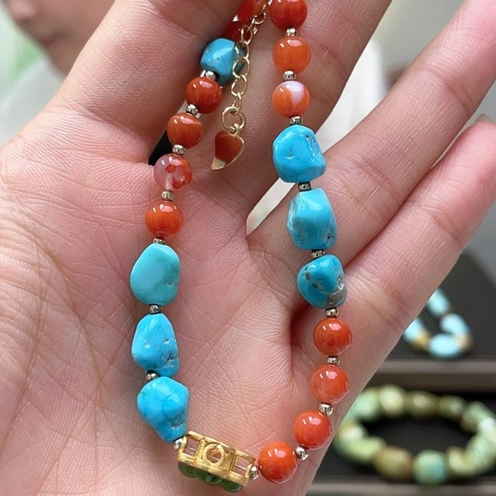 未镶嵌绿松石珠宝奇石