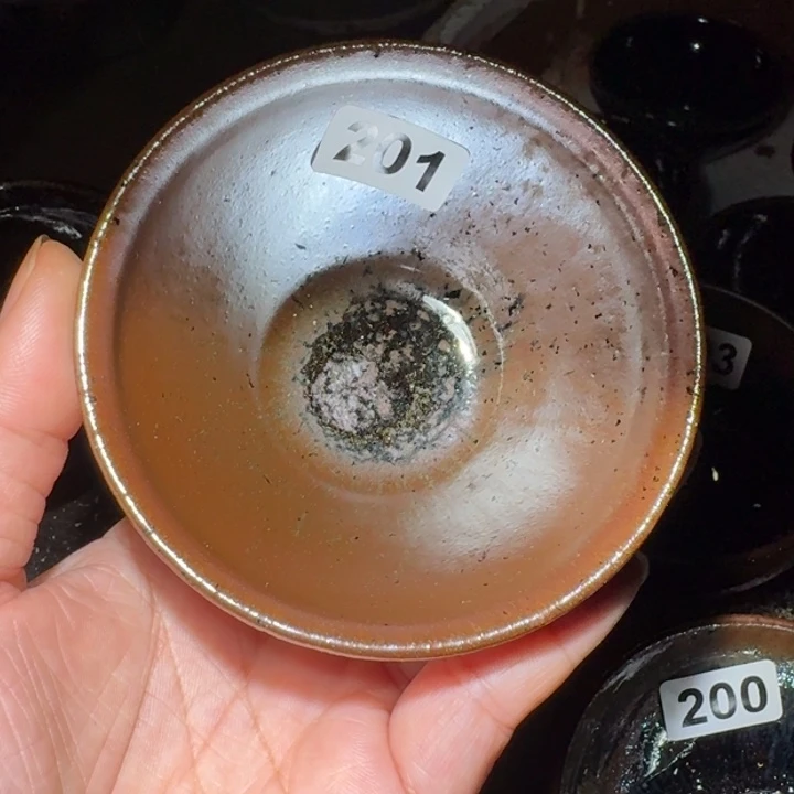 光***月小雨茶盏，手工柴烧