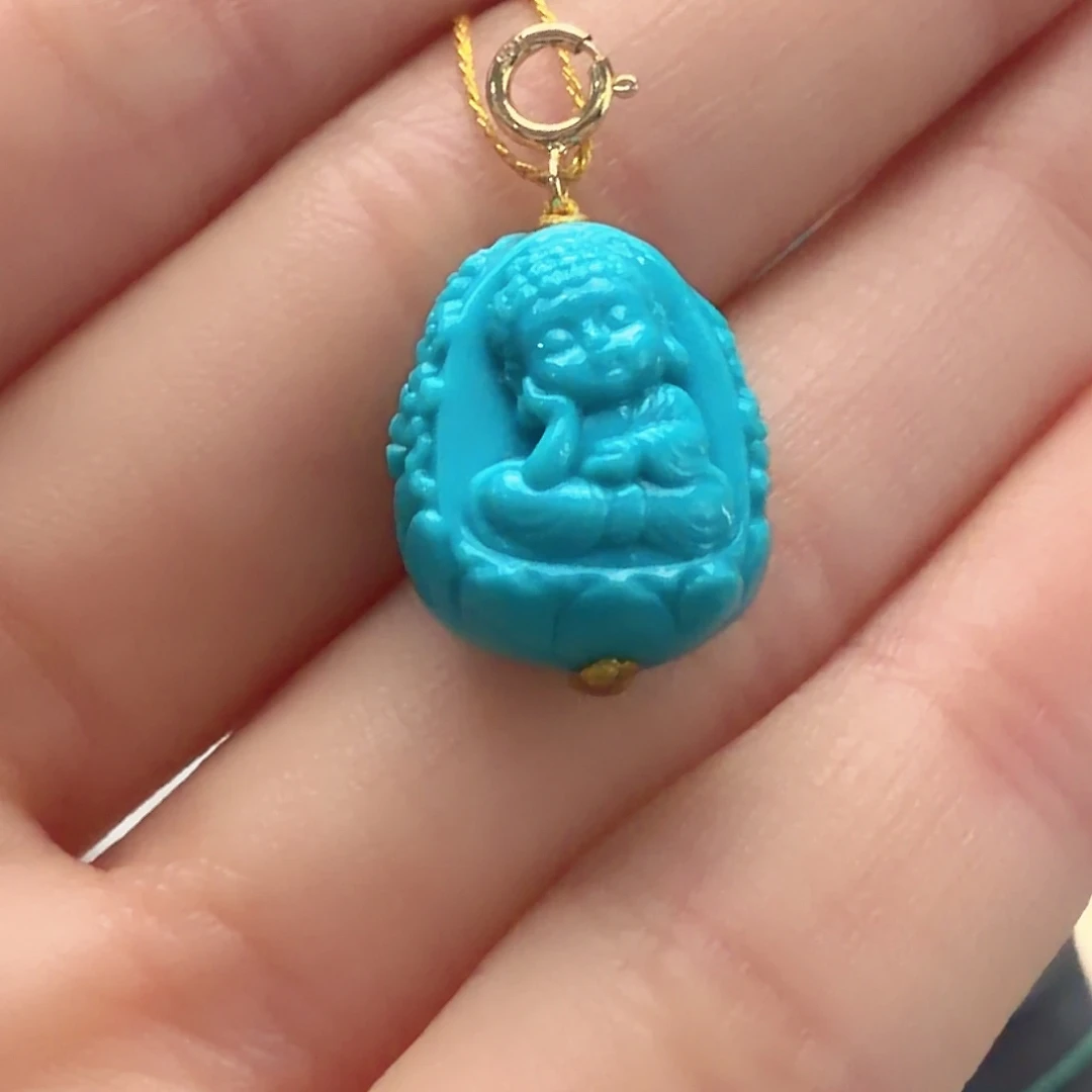 绿松石未镶嵌颈饰