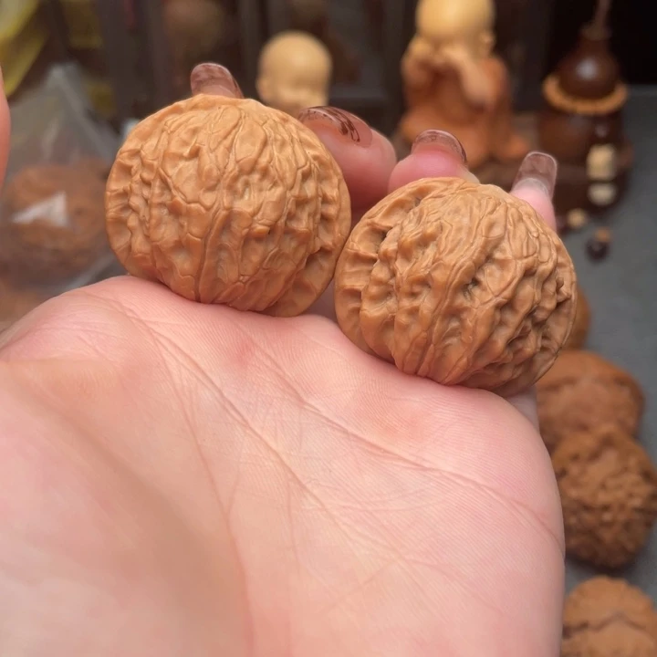 把件文玩核桃黄杆36全品