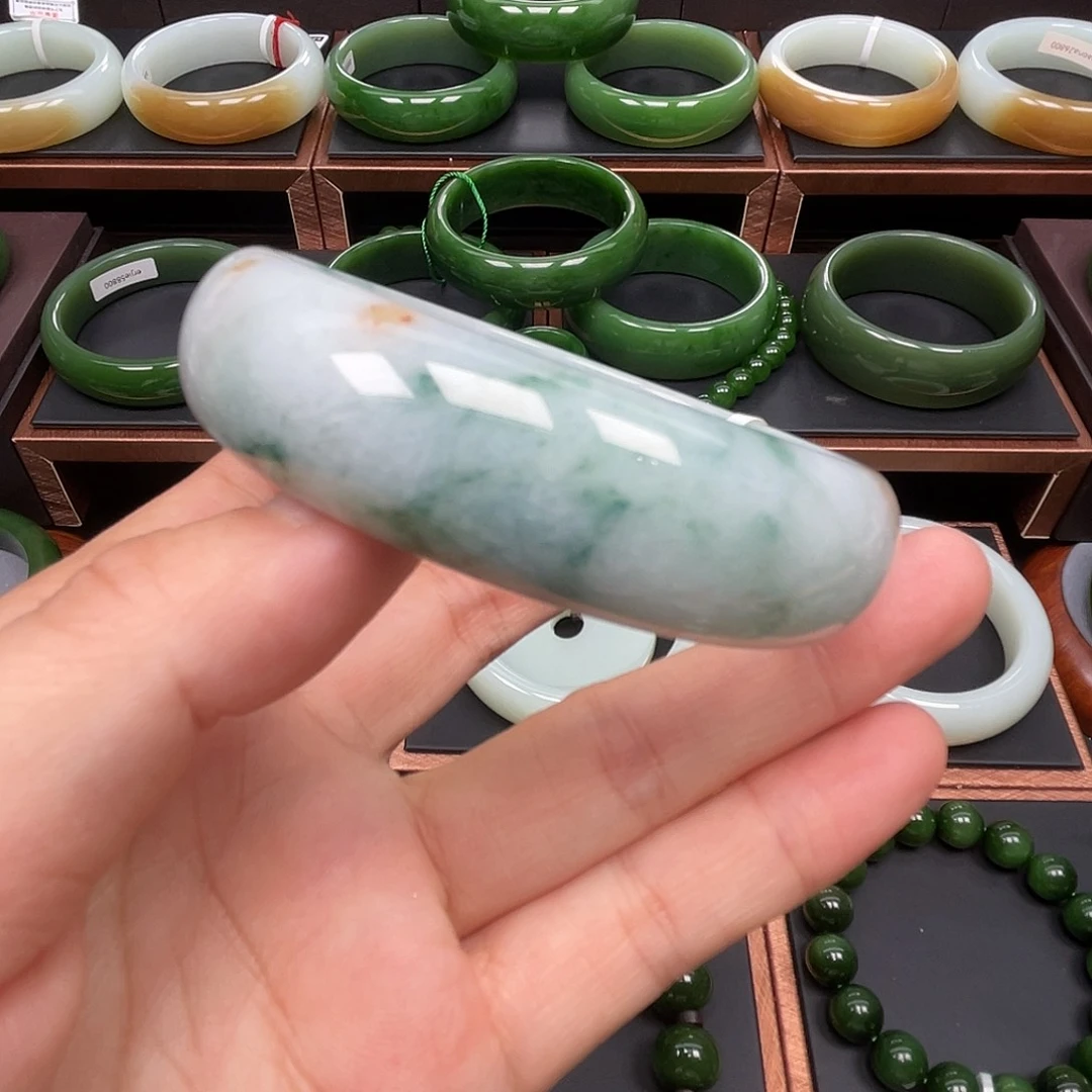 翡翠未镶嵌手镯翡翠手镯62口径