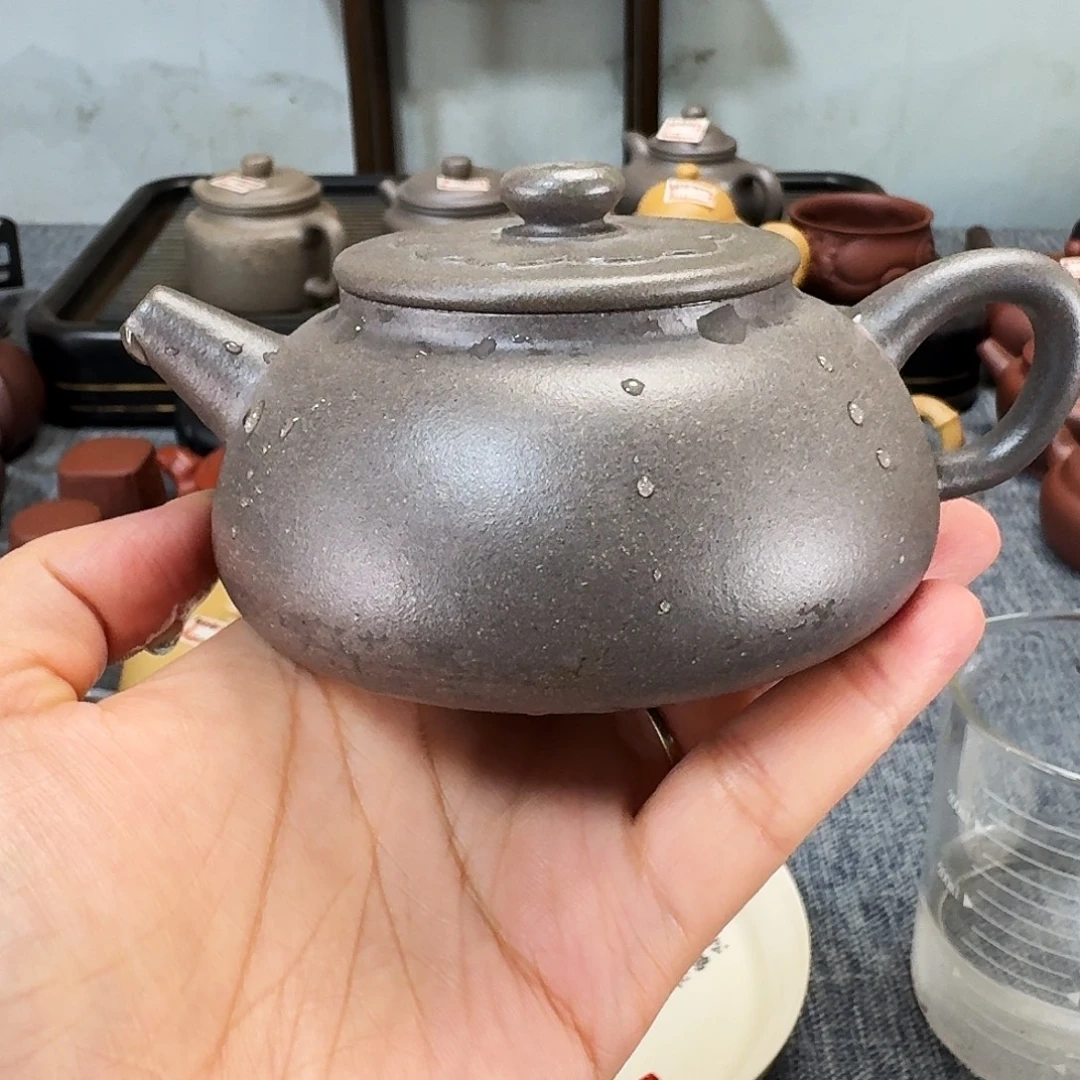 茶壶紫砂全手工紫砂壶菱花