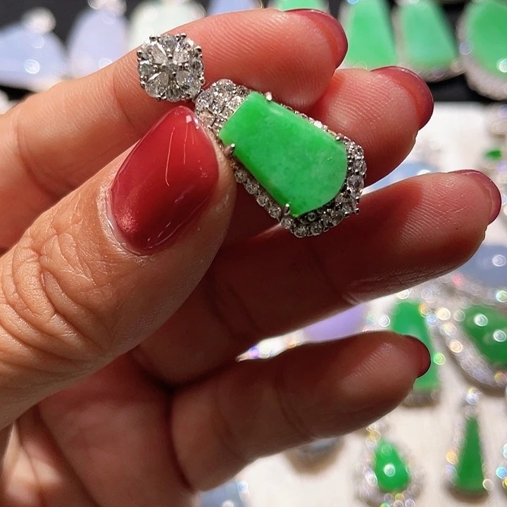 翡翠银S925镶嵌颈饰