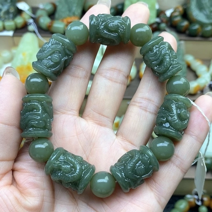 手串未镶嵌透闪石质玉