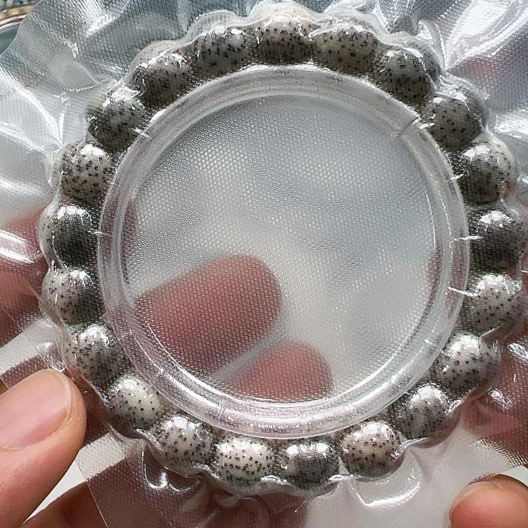 星月菩提手串5练手糯冰石玉星月菩提单圈11×10