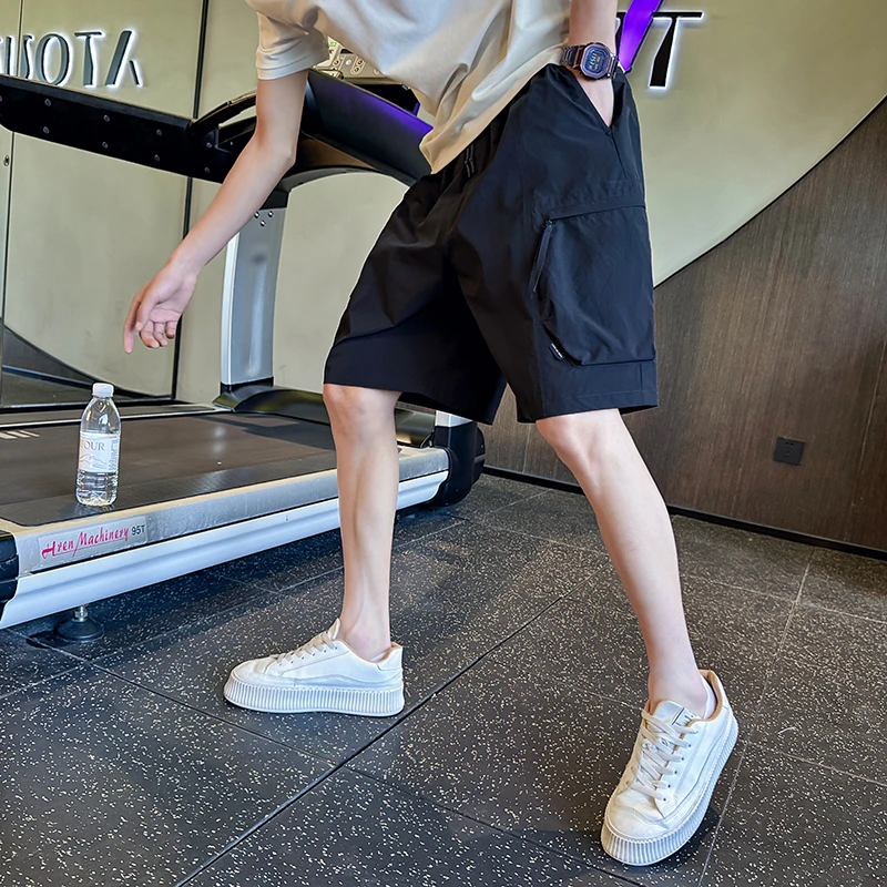 速干工装短裤男士夏季薄款痞帅运动休闲5五分男式沙滩中裤子外穿