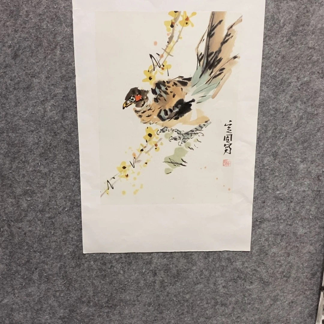 国画尚定固国画花鸟作品