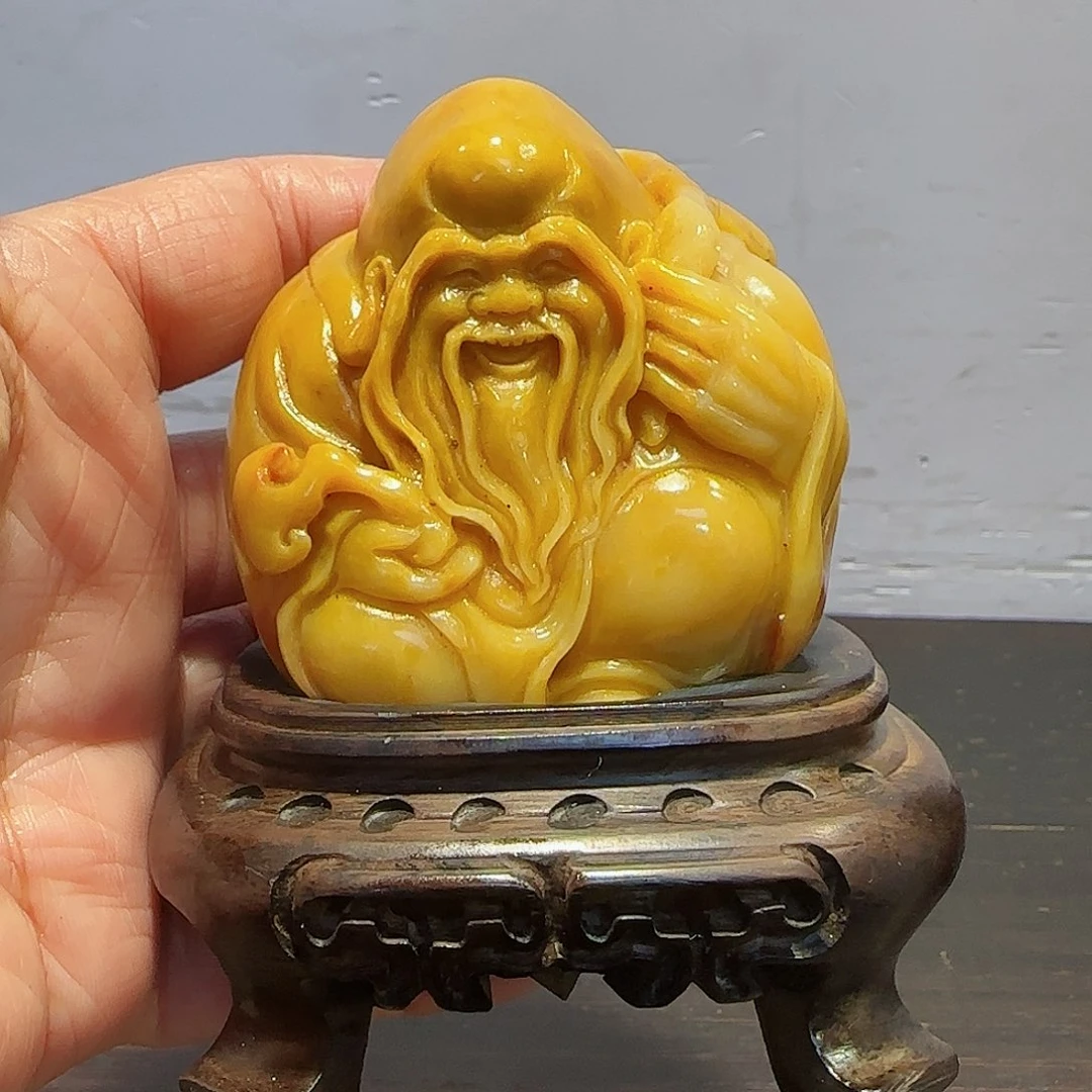 寿山石微*昌化田黄摆件