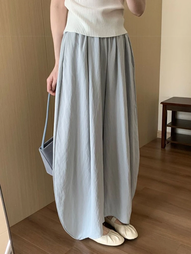 休闲豆荚裤女夏季宽松显瘦阔腿遛弯裤