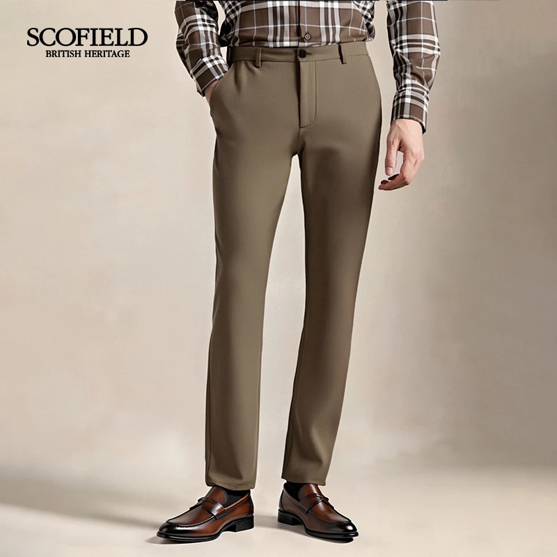 SCOFIELD男士25年秋季新款休闲潮流直筒舒适长裤休闲裤
