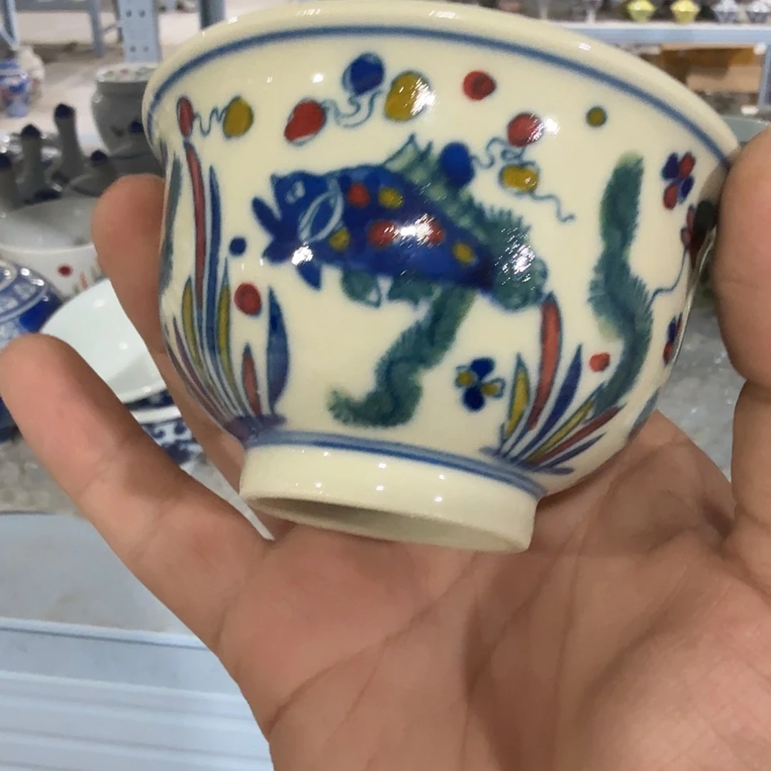 瓷片摆件手绘瓷器全部处理