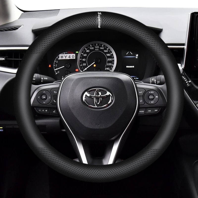 【6号胎牛皮】丰田卡罗拉凯美瑞威兰达汉兰达雷凌荣放方向盘套牛皮