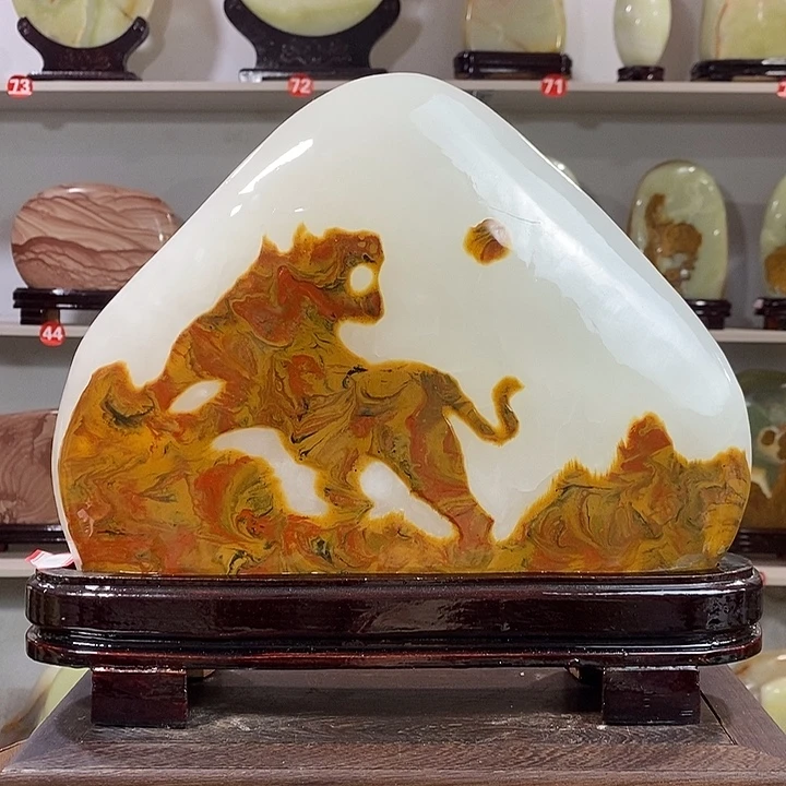 石材天然玉石摆件