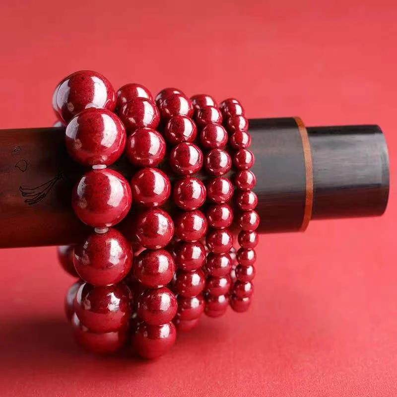 天然辰砂原矿6mm手串